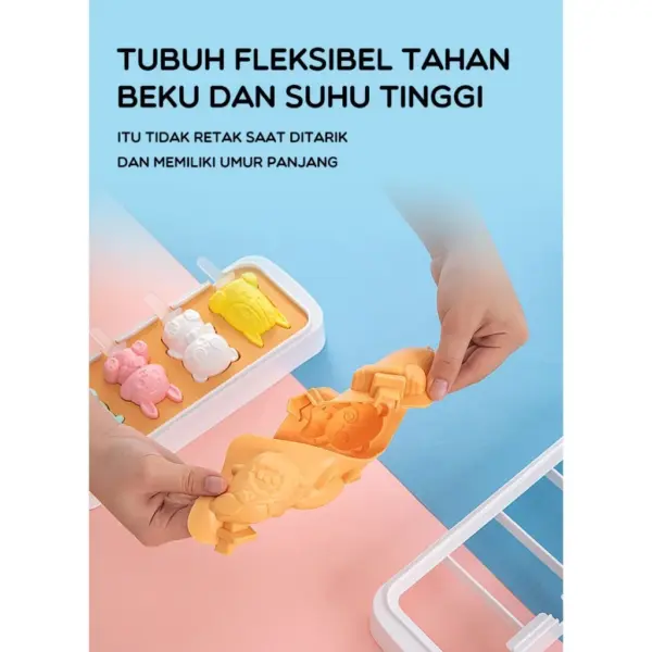 Bonbox Cetakan Es Silicone / Ice Cream Mold BKE30804 - Gambar 5