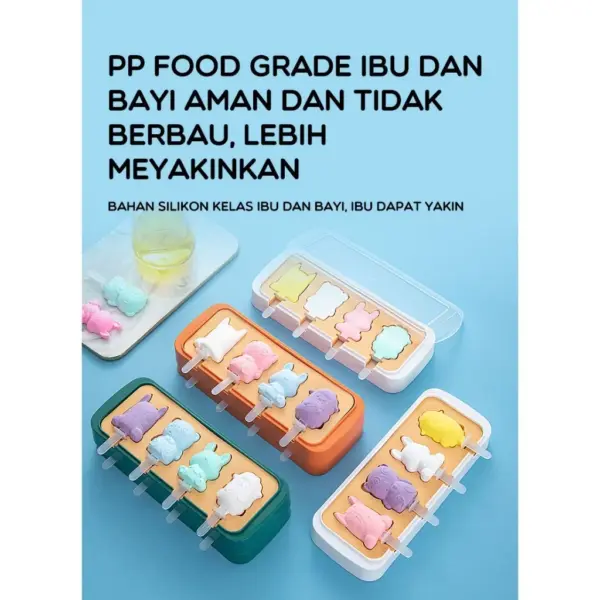Bonbox Cetakan Es Silicone / Ice Cream Mold BKE30804 - Gambar 4