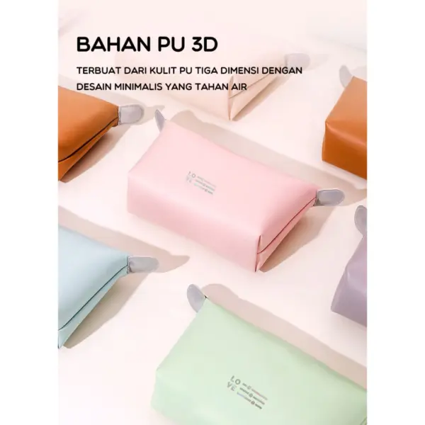 BONBOX Tas Make Up Pouch Make Up Organizer Travelling Bag BMB3202 - Gambar 4