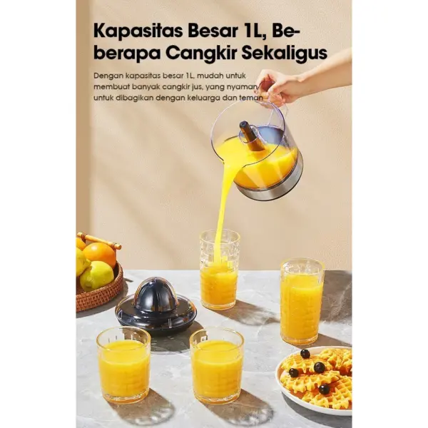 Samono Alat Pemeras Jeruk Elektrik Citrus Juicer Electric 1L - Gambar 4