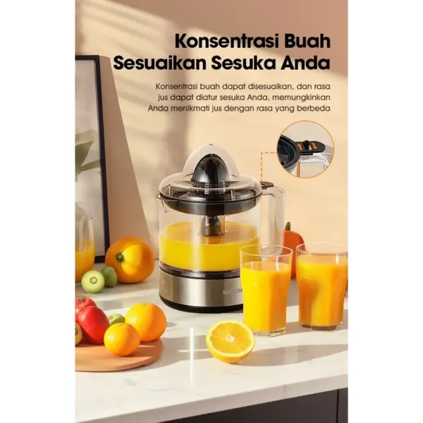 Samono Alat Pemeras Jeruk Elektrik Citrus Juicer Electric 1L - Gambar 3