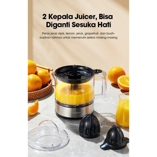 Samono Alat Pemeras Jeruk Elektrik Citrus Juicer Electric 1L - Gambar 5