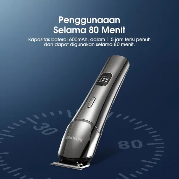 Samono Pencukur Rambut Kumis Jenggot Elektrik Shaver SW-HCT10 - Gambar 7